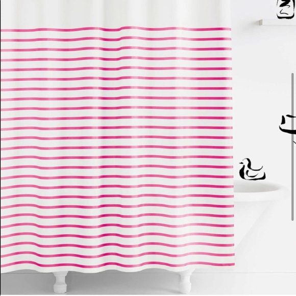 Kate Spade striped shower curtain